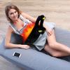 USB Electric Heating Pad for Period Cramps Menstrual Pain Relief Portable Cute Black Cat Plush Stuffed Animals Heating Pillow 5 Heat Levels for Halloween Women Teen Girls Kids Cat Lovers Christmas view 4