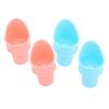 GLOGLOW Nan Kiddie Cones Ice Cream Scoops, Reusable Ice Cream Cone Holder, Fun for Kids Birthday Party, 4Pcs Set, Versatile and Lightweight Design Kitchen Tools view 2