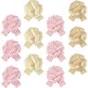 12 Pcs 7 Inch Big Pull Bows for Gift Wrapping Christmas Decorations, Printed with Xmas Tree, Reindeer, Ho Ho Ho, and Jingle Bells Patterns, 011 Christmas Set1 view 1