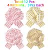 12 Pcs 7 Inch Big Pull Bows for Gift Wrapping Christmas Decorations, Printed with Xmas Tree, Reindeer, Ho Ho Ho, and Jingle Bells Patterns, 011 Christmas Set1 view 2