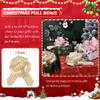 12 Pcs 7 Inch Big Pull Bows for Gift Wrapping Christmas Decorations, Printed with Xmas Tree, Reindeer, Ho Ho Ho, and Jingle Bells Patterns, 011 Christmas Set1 view 3