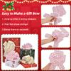 12 Pcs 7 Inch Big Pull Bows for Gift Wrapping Christmas Decorations, Printed with Xmas Tree, Reindeer, Ho Ho Ho, and Jingle Bells Patterns, 011 Christmas Set1 view 4