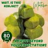 Mochikon - Ready-to-Eat Konjac Dessert with Mochi-Like Chewy Texture, Gluten-Free Dessert, Plant-Based, Healthy Snack, Made in Japan, 100g by B-GENKi, Marukin Foods (Pack of 3) (Matcha) view 3