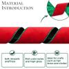 VATIN Red Velvet Wired Ribbon 4" Metallic Red Green Velvet Christmas Ribbon for Floral Arrangements Wrapping Gifts Stylish Decor Creation -Continuous 10 Yards view 2