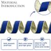 VATIN Royal Blue Velvet Wired Ribbon 1" Metallic Royal Blue Velvet Christmas Ribbon for Floral Arrangements Wrapping Gifts Stylish Decor Creation -Continuous 10 Yards view 2