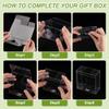 BENECREAT 20Pcs 4.01.94.0 Inches PVC Transparent Boxes, Clear Favor Boxes Gift Boxes for Wedding, Party, and Christmas Gift Packaging view 4