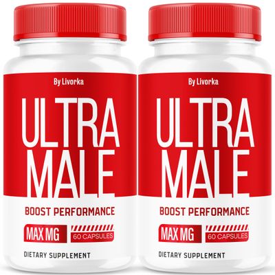 (2 Pack) UltraMale Pills, UltraMale Capsules Advanced Formula, 120 Capsules for 2 Months