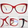 ICARA Cat Eye Crystal Rhinestone Reading Glasses for Women Sparkling Eyewear Frames Female Trendy bling Diamond Reader (Red, 1.25, x) view 3