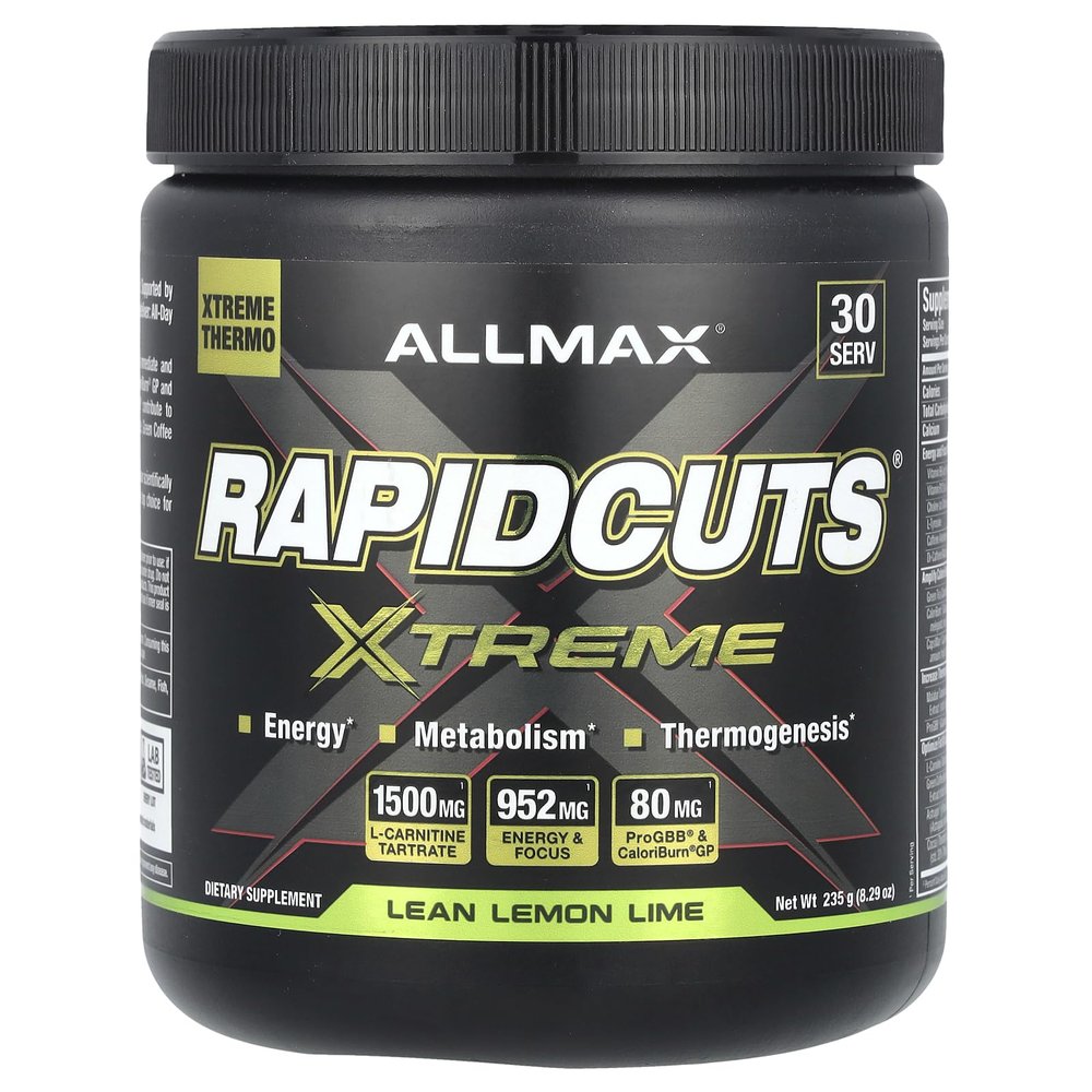 ALLMAX Nutrition Rapidcuts Xtreme Powder Lean Lemon Lime, 235G