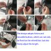 1 Set Wheelchair Foot Sling for Footrest Replacement Easy to Adjust Strap, Wheelchair Footrest Hammock, Adjustable Hanging, Disabled,Injured Patients,Pregnant Women,Wheelchair Leg Accessories(Black) view 3