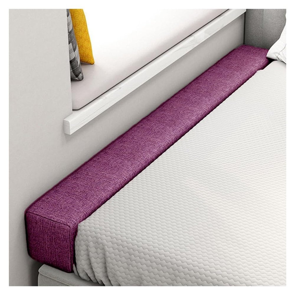 XMAYODS Bed Wall Gap Filler, Headboard Mattress Filler, Close The Gap, Washable Bed Bridge Bed Wedge for Single/Double/King Bed(Purple,160x5x15cm)