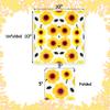 100 Pcs Floral Yellow Cocktail Napkins, Modern Retro Flower Beverage Paper Towels for Birthday Summer Party Table Decor Supplies view 2