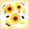 100 Pcs Floral Yellow Cocktail Napkins, Modern Retro Flower Beverage Paper Towels for Birthday Summer Party Table Decor Supplies view 4