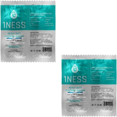 1ness Premium Heavy Duty Chlorine Dioxide Odor Neutralizing Tablets 32g (Pack of 8) Deep Penetrating CLO2 Odor Removal for Home & Commercial Use