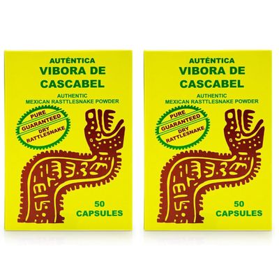 2X Autentica Vibora de Cascabel Capsules Oral Treatment Skin Care Pimples & Acne 100 Caps