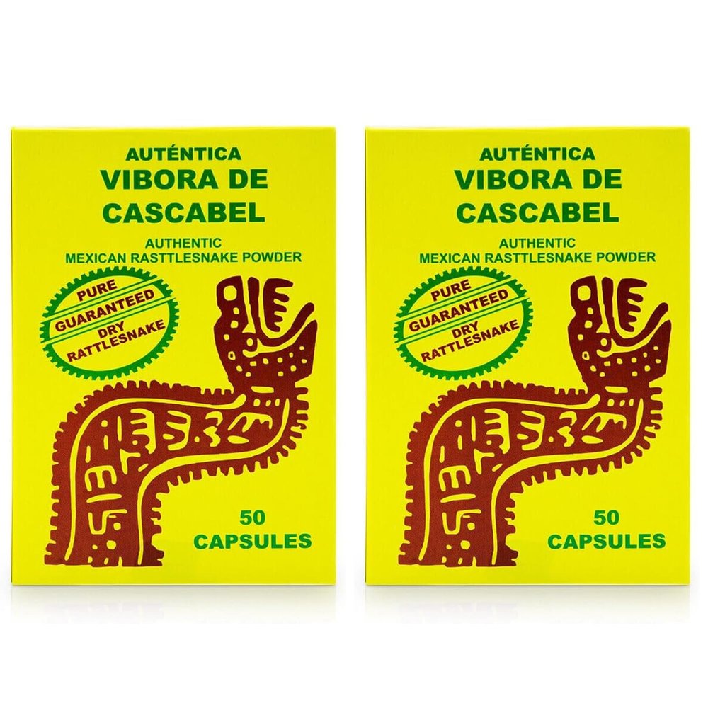 2X Autentica Vibora de Cascabel Capsules Oral Treatment Skin Care Pimples & Acne 100 Caps
