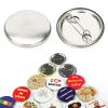 100Pcs Blank Button Badge, Round Blank Pin Button, Badge Making Supplies for Arts Crafts Gifts Souvenirs (32MM Metal Badges 100 Sets) view 4