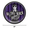 Amscan Black & Purple Wednesday Round Paper Plates (7") Pack of 8 - Vibrant Party Tableware for Birthdays, Celebrations & Events view 3