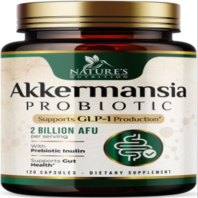 Akkermansia Probiotic 2 Billion AFU - Advanced Probiotics for Women & Men - Best Akkermansia Muciniphila Supplement with Prebiotics - Digestive Health & GLP-1 Support - Bottled in USA - 120 Capsules