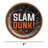 Amscan Alley Oop Black & Orange Round Plates (7") Pack of 20 - Durable Disposable Plates, Perfect for Sports-Themed Parties & Catering view 3