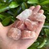 GAF TREASURES 5 LB Lot Strawberry Calcite Rough Natural Stones, Raw Calcite Crystals (Strawberry Calcite) view 3
