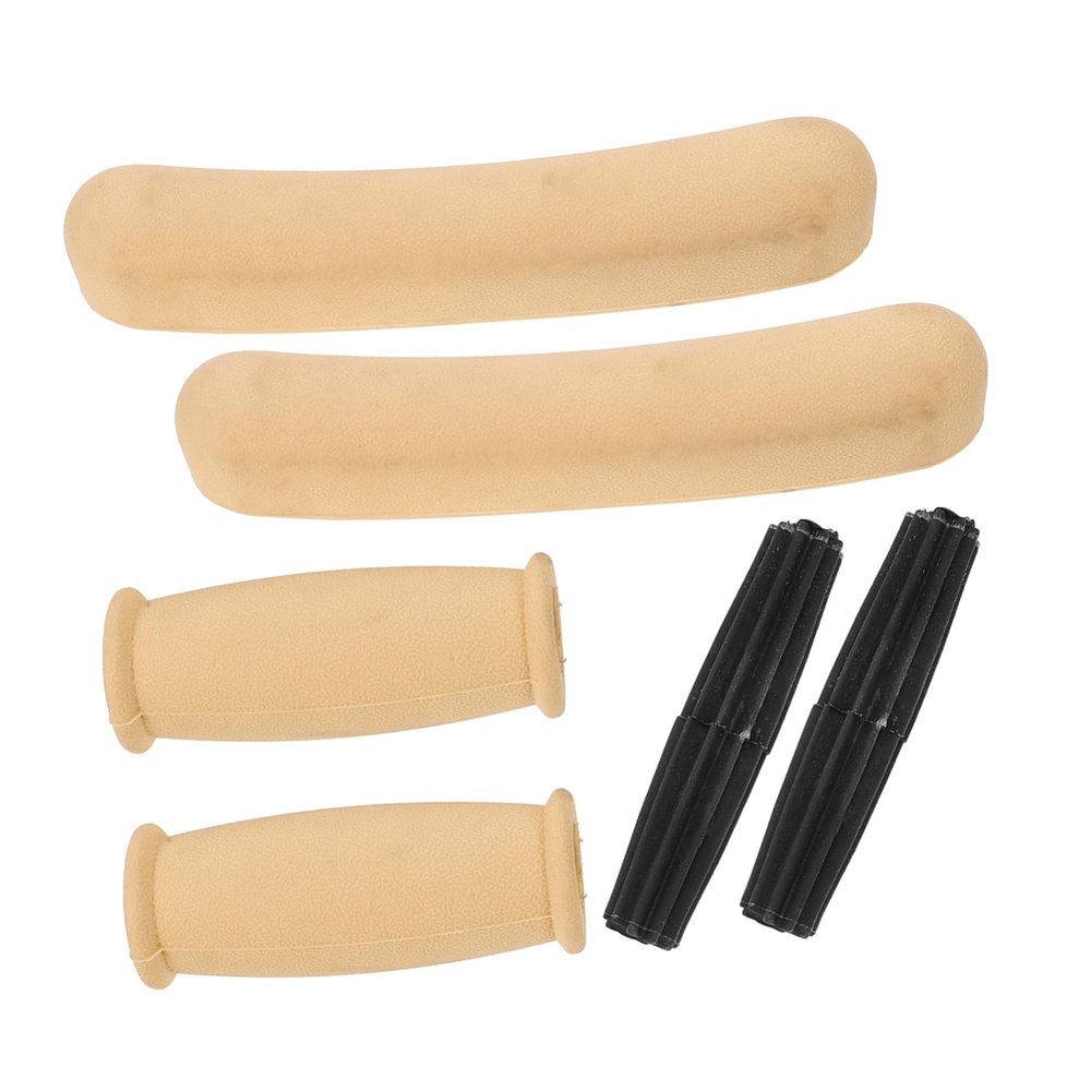 FRCOLOR Crutch Accessories Kit Underarm Pad Replacement Crutch Foot Pads Slip Grip Lightweight for Long-Term Use