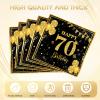40PCS 70th Birthday Napkins Disposable Paper Napkins Black and Gold Party Decorations Tableware for 70th Birthday Decorations for Men Women for 70th Anniversary Birthday Wedding Party Supplies view 3