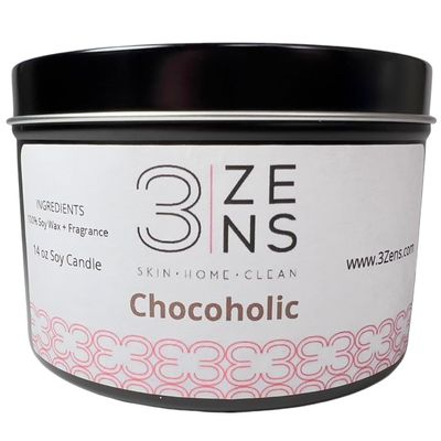 3Zens Chocoholic Candle - 14 Ounces, White