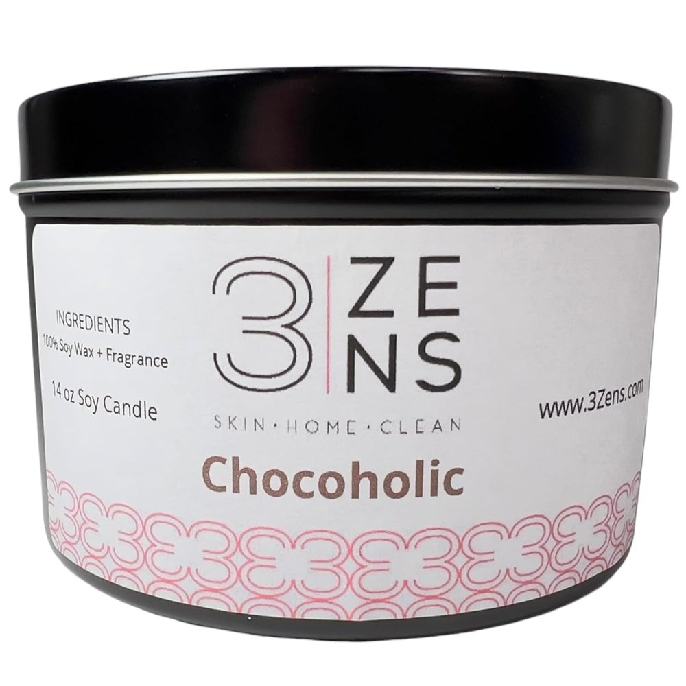 3Zens Chocoholic Candle - 14 Ounces, White