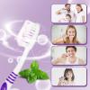 200 Prepasted Disposable Toothbrushes Individually Wrapped Pre Pasted Toothbrushes Soft Bristle Travel Tooth Brush Single Use Wrapped for Hotel, Camping, Travel and Gift for The Homeless (purple) view 3