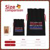 HYYTNHJSD When I Die Don't Let Me Vote Democrat Drawstring Burlap Gift Bags Multi-Size Festive Gift Bag view 3