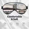 Brooklyn Bridge s Double-Sided Sleep Eye Mask, Comfort Soft Blindfold with Adjustable Strap, Block Out Light view 3