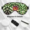 Blooming Cactus Flower Double-Sided Sleep Eye Mask, Comfort Soft Blindfold with Adjustable Strap, Block Out Light view 4