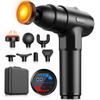 AERLANG Massage Gun with Heat Deep Tissue Back Massager Neck Massager for Pain Relief,Muscle Percussion Massage Gun, Birthday Gifts for Men Women Dad him Handheld Message Gun with 7Heads&Silent view 1