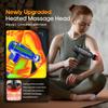 AERLANG Massage Gun with Heat Deep Tissue Back Massager Neck Massager for Pain Relief,Muscle Percussion Massage Gun, Birthday Gifts for Men Women Dad him Handheld Message Gun with 7Heads&Silent view 2
