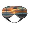 Beach Maui Hawaii Sunset Sea Waves Clouds Double-Sided Sleep Eye Mask, Comfort Soft Blindfold with Adjustable Strap, Block Out Light view 1