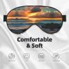 Beach Maui Hawaii Sunset Sea Waves Clouds Double-Sided Sleep Eye Mask, Comfort Soft Blindfold with Adjustable Strap, Block Out Light view 3