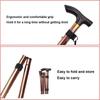 Adjustable Canes and Walking Sticks for Men Women Crutches Aluminium Elderly Walking Stick Height Adjustable 85cm-95Cm Shock Absorbing Comfy Grip(Gold) view 2