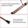 Adjustable Canes and Walking Sticks for Men Women Crutches Aluminium Elderly Walking Stick Height Adjustable 85cm-95Cm Shock Absorbing Comfy Grip(Gold) view 3