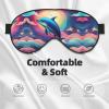 Colorful Starry Sky Ocean Dolphin Double-Sided Sleep Eye Mask, Comfort Soft Blindfold with Adjustable Strap, Block Out Light view 3