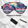Colorful Starry Sky Ocean Dolphin Double-Sided Sleep Eye Mask, Comfort Soft Blindfold with Adjustable Strap, Block Out Light view 4