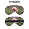 Beautiful Poppy Flower Ink Double-Sided Sleep Eye Mask, Comfort Soft Blindfold with Adjustable Strap, Block Out Light view 2