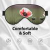 Beautiful Poppy Flower Ink Double-Sided Sleep Eye Mask, Comfort Soft Blindfold with Adjustable Strap, Block Out Light view 3