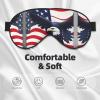 American Flag Fly Eagle Double-Sided Sleep Eye Mask, Comfort Soft Blindfold with Adjustable Strap, Block Out Light view 3