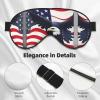 American Flag Fly Eagle Double-Sided Sleep Eye Mask, Comfort Soft Blindfold with Adjustable Strap, Block Out Light view 4