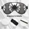 Black Spider Double-Sided Sleep Eye Mask, Comfort Soft Blindfold with Adjustable Strap, Block Out Light view 4