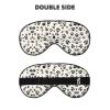 Bone and paw Print Double-Sided Sleep Eye Mask, Comfort Soft Blindfold with Adjustable Strap, Block Out Light view 2