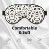 Bone and paw Print Double-Sided Sleep Eye Mask, Comfort Soft Blindfold with Adjustable Strap, Block Out Light view 3
