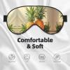 Pineapple Painting Double-Sided Sleep Eye Mask, Comfort Soft Blindfold with Adjustable Strap, Block Out Light view 3