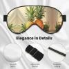 Pineapple Painting Double-Sided Sleep Eye Mask, Comfort Soft Blindfold with Adjustable Strap, Block Out Light view 4